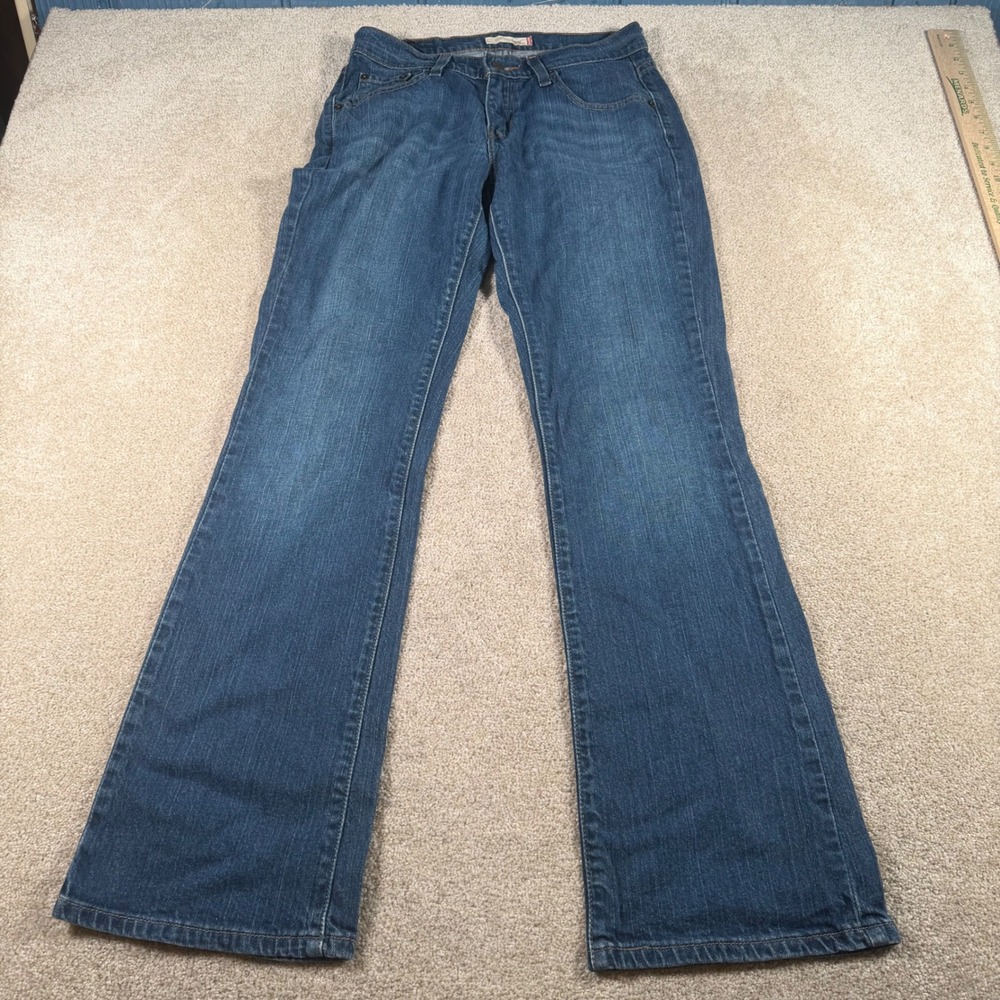 Levi's 529 Curvy Bootcut‎ Jeans Womens 6 Medium (FITS 28x31) Blue Denim Stretch